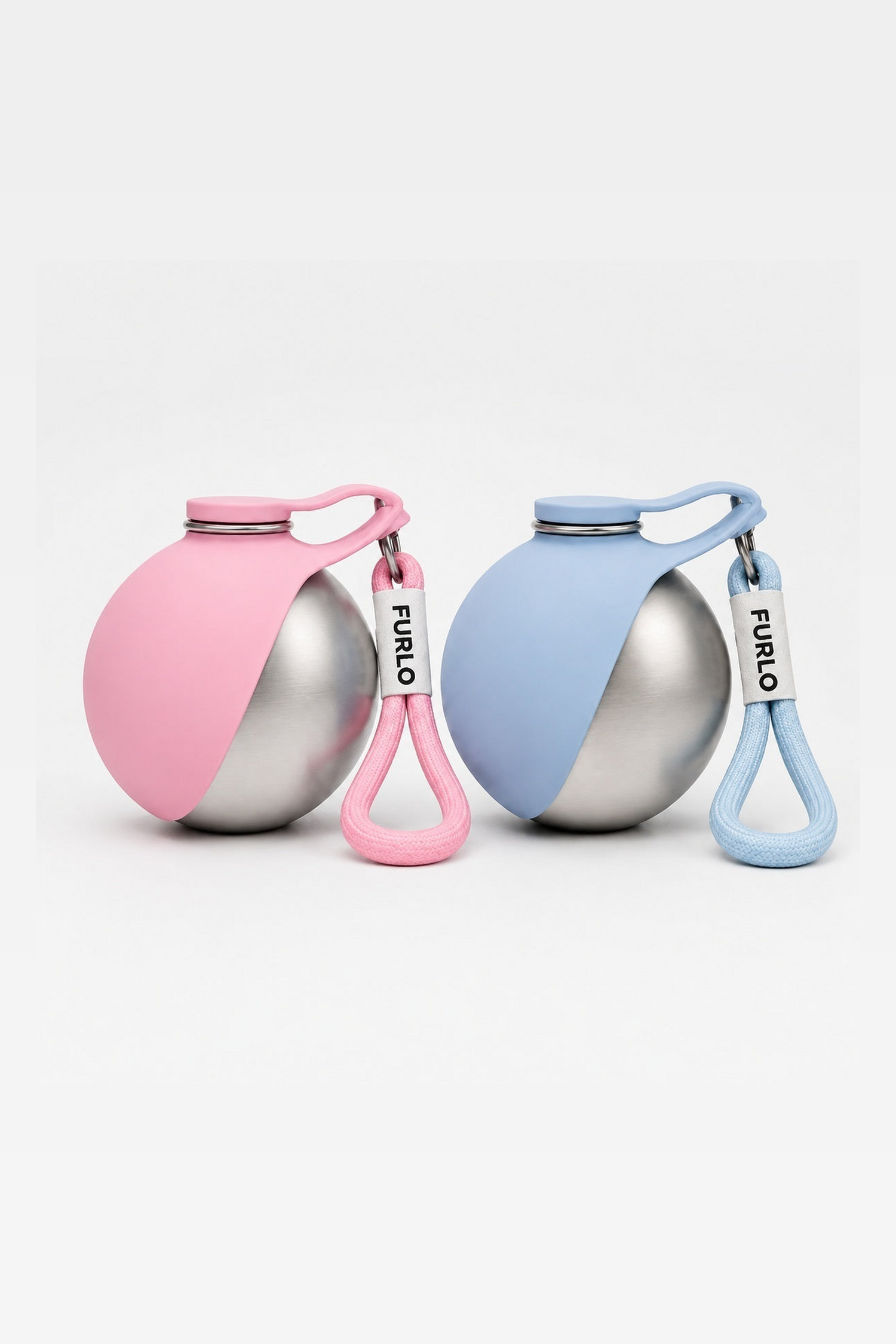 Gourdes FURLO rose poudré et bleu ciel