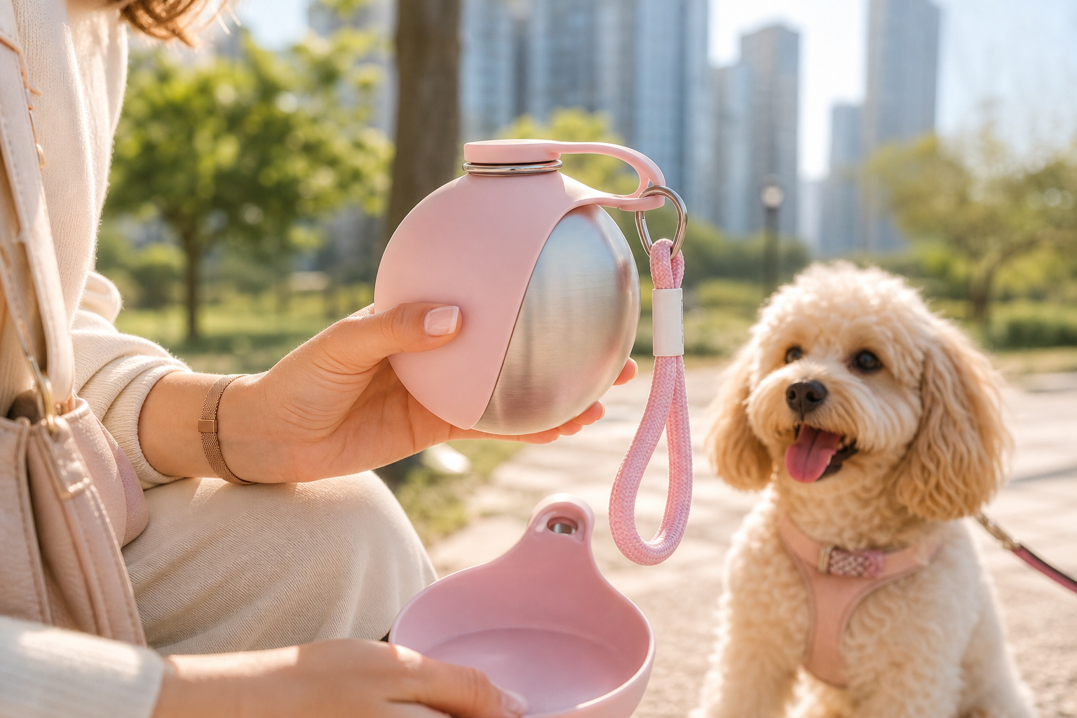 Gourde portable FURLO pour chien en promenade